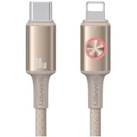 Usams Usb-C Naar Lightning Kabel 1.2M Voor Iphone 30W Snellaadkabel
