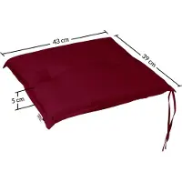 Detex Zitkussens - Set van 6 - Boston Red - 43x39x5cm