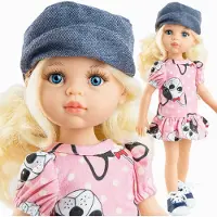 Paola Reina pop Amigas Claudia denim pet 32 cm speelgoedpop.