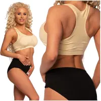 MARKAL - Sportbeha - Beige - Elastisch en Comfortabel - Uitneembare Vullingen