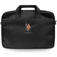 U.S. POLO ASSN. US Polo Torba USCB15PUGFLBK 16" czarna /zwart (16"), Laptoptas, Zwart
