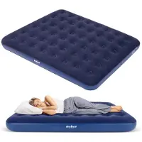 Rebel Active - Luchtbed - 203x152x22 cm - Ergonomisch - Duurzaam Welur