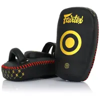 Fairtex KPLC5 Serie - Training Tarcze - Czarno-Złote - Small - Ergonomische Vorm