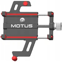 Motus Universele Telefoonhouder – Aluminium – Voor Fiets & E-step – Verstelbaar 5.5 - 9.5 cm – Verticaal & Horizontaal – Zwart
