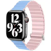 Beline Magnetic Pro Serie - Smartwatchbandje - Magnetische Sluiting - Różowo-błękitny - Tweekleurig Ontwerp