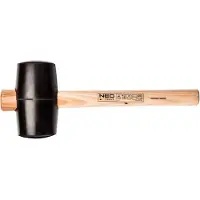 Neo Tools Gummihammer mit Holzstiel 1,2kg 380 mm (25-054)