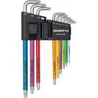 Gedore R36401009 | Haakse stiftsleutelset | TX | T10-T50 multicolor | 9-dlg 3301333