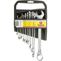 Topex 35D375 Set ring- / steeksleutel