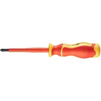 GRUPA TOPEX - Pozidrive Schroevendraaier - 1000V - Ergonomische Handgreep - Magnetische Punt