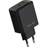 Beline Netoplader 45W GaN, USB-A/USB-C, model Bln2Cb45, zwart