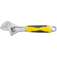 Topex Verstelbare Zweedse moersleutel 250 mm rubberen handvat (35D123)