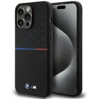 BMW BMHMP15X22SMPK iPhone 15 Pro Max 6,7" czarny/zwart hardcase M Siliconenpatroon MagSafe (iPhone 15 Pro Max), Smartphonehoes, Zwart