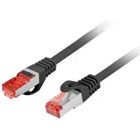 Lanberg PCF6-10CU-0150-BK Patchkabel CAT.6 S/FTP LSZH CU 1,5m Fluke Zert. sw