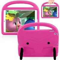 EtuiTab Kids Armor - Tablethoes - Geschikt voor Apple iPad 10.2 7/8/9 Gen - Roze - Stevig en Praktisch