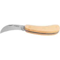 Neo 63-016 Monteursmes 180mm Houten handvat RVS