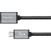 Krüger&Matz - USB-micro USB Kabel - 1m - Koper - Hoogwaardige Materialen