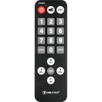 Cabletech Piloot DVB-T voor senioren (Universele afstandsbediening), Afstandsbediening, Zwart