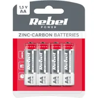 Rebel Greencell AA-batterijen, set van 4, zink-koolstof