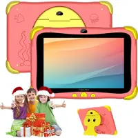 Kruger & Matz PC Tablet voor kinderen, model FUN 808, kleur rood