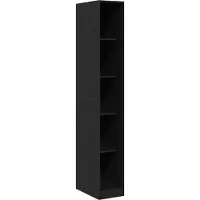 vidaXL Kledingkast Zwart Eiken 50 x 50 x 200 cm Bewerkt hout