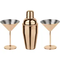 Paderno Cocktailset Martini Mirror Copper (Set van 3)