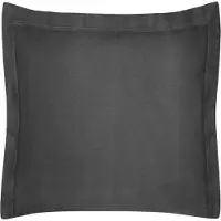 Eurofirany Zwarte Katoenen Kussensloop 40x40 cm - Glad en Zacht