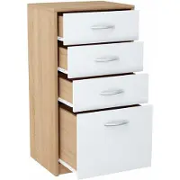 Meble Bestseller - Komoda - BIAŁY-SONOMA - 4 Lades - 45cm