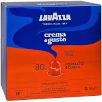 Lavazza Nespresso compatibel - Crema e Gusto FORTE 80 Koffiecups - Italiaanse koffie, 80 kopjes