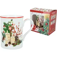 CARMANI Kerstmok Classic - 360ml Porselein - Cadeauverpakking