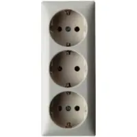 Abl Sursum wandcontactdoos kunststof, creme/wit/elektrowit, uitvoering ra