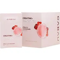 Cabau - Creatine+ Sachets – Cherry Lemonade – 14 Self-care Sips met creatine monohydraat – ondersteunt spiermassa, herstel en mentale helderheid – suikerarm - (14 x 6 gram)