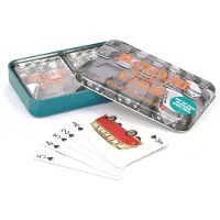 Brisa VW Collection speelkaarten set in metalen doos - 2 sets kaarten (elk met 52 kaarten)