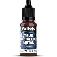 Wittmax Hobbyverf Acrylverf - 77145 True Metallic Metal - Shade - Gesmeden Rood - Acryl - Verf flesje - 1x 18 ml