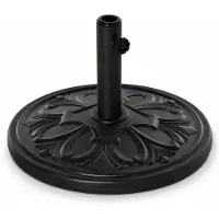 Zenzee Parasolvoet - Parasol voet - Parasol standaard - 14 Kg - Zwart - Φ48 cm