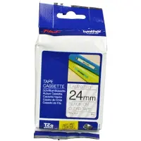 Brother TZe-151 Tape Zwart op transparant (24 mm)