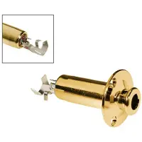 Boston EPJ-67-G Eindknop Output Jack 4-Polig met Jackplaat 6.3mm Goud