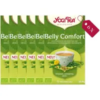 Yogi tea Belly Comfort - Biologische Kruidenthee met Anijs, Kurkuma en Echinacea voor een Rustgevende Buik - Tray van 6 Stuks