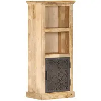 vidaXL Hoge kast met deur 45x32x110 cm massief mangohout