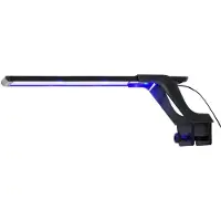 vidaXL Aquariumlamp met klem LED 25-45 cm blauw en wit