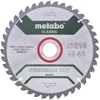 Metabo PRECISION CUT WOOD CLASSIC 628653000 Cirkelzaagblad 216 x 30 x 1.6 mm Aantal tanden: 30 1 stuk(s)