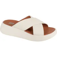 FitFlop F-mode leather flatform cross slides