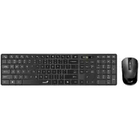 Genius SlimStar 8250: Draadloze set met Bluetooth en 2,4 GHz / Copilot-functie / USB-aansluiting / Zwart / Toetsenbordindeling: Tsjechisch + Slowaaks
