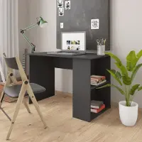 Prolenta Maison Exclusive - Bureau, grijs, 110x60x73 cm, houtvezel