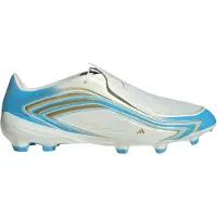 Adidas F50 Messi League Gras Voetbalschoenen (FG) Wit Lichtblauw Goud