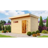 Weka Saunahuis FARSUND met voorruimte, technische set BioS, afmetingen: 9.0 x B x T x H x 415 x 250 x 253
