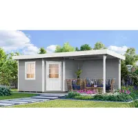 Weka Saunahuis SALO 2, vermogen 9,0 kW, lichtgrijs, afmetingen: breedte x diepte x hoogte: 646 x 338 x 237