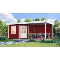 Weka Saunahuis SALO 2 OS, 9.0 kW, kleur: rood, afmetingen: 646 x 338 x 237 (breedte x diepte x hoogte)
