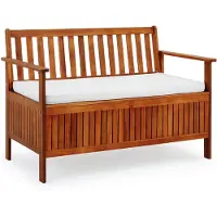 Casaria Tuinbank acaciahout 120x65x85cm opbergruimte