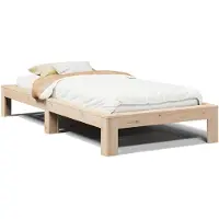 vidaXL Bedframe zonder matras massief grenenhout 90x200 cm