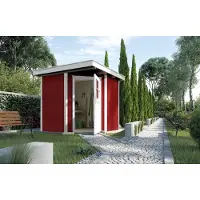 Weka Tuinhuis 229 - Rood - 217x205cm